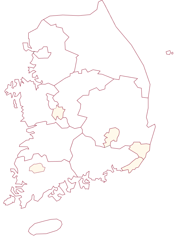 대한민국 지도